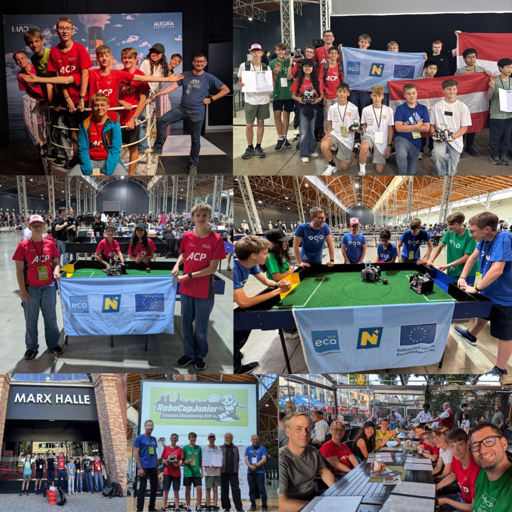 Foto: Collage RoboCup Junior Wien 2026