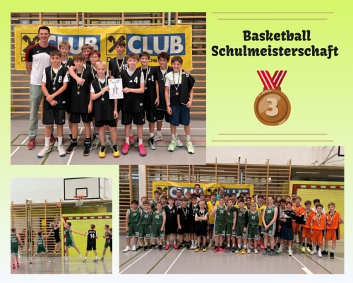 Foto: Collage Basketball Schulmeisterschaft Bronze