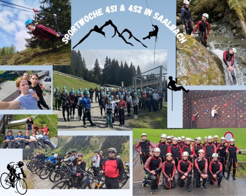 Foto: Collage Sportwoche 4S1 & 4S2 in Saalbach