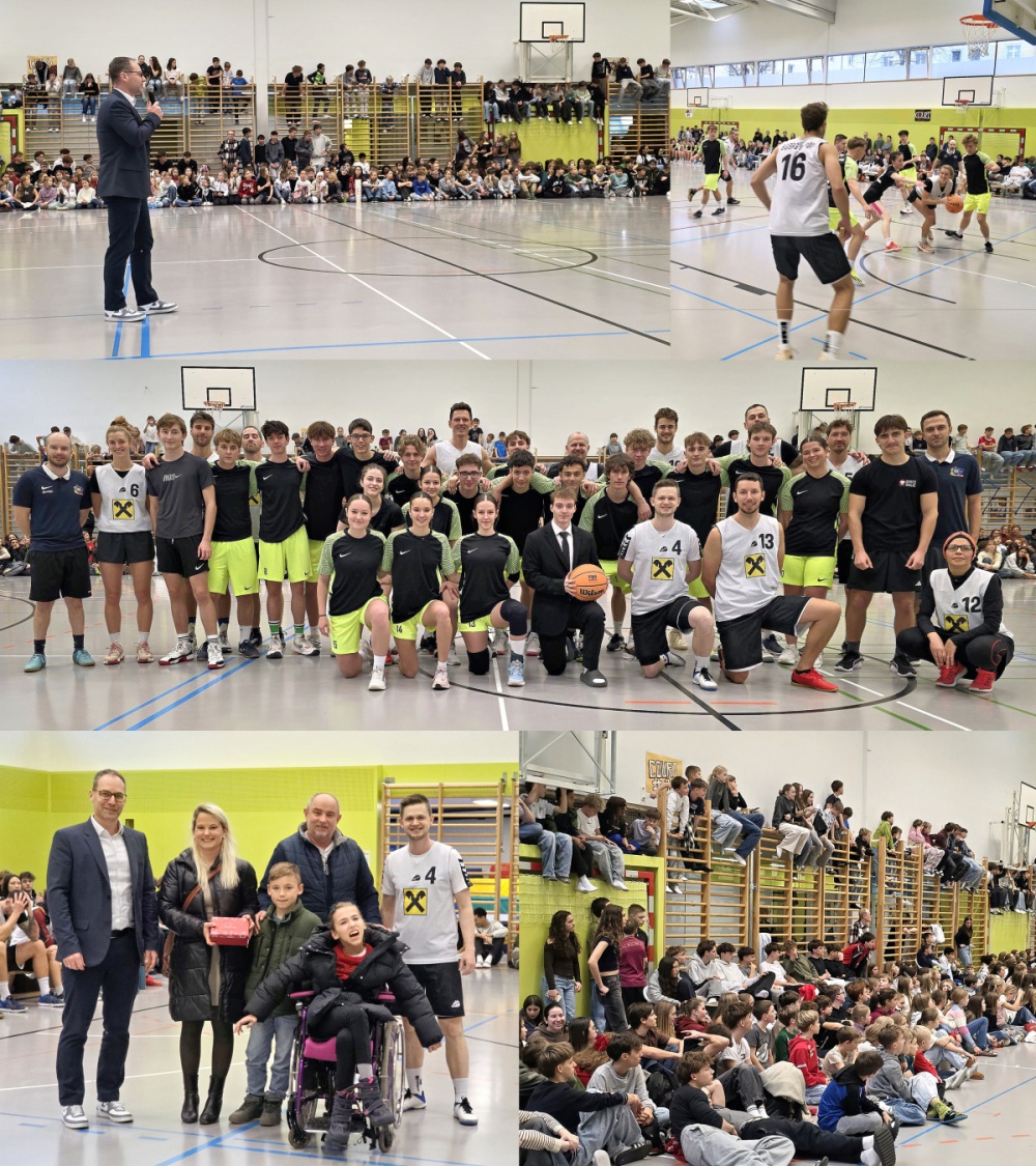 Foto: Collage Basketball Benefizmatch