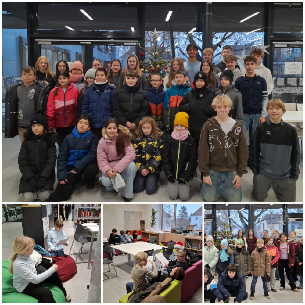 Foto: Collage Weihnachtslesen mit der VS Franz Jonas