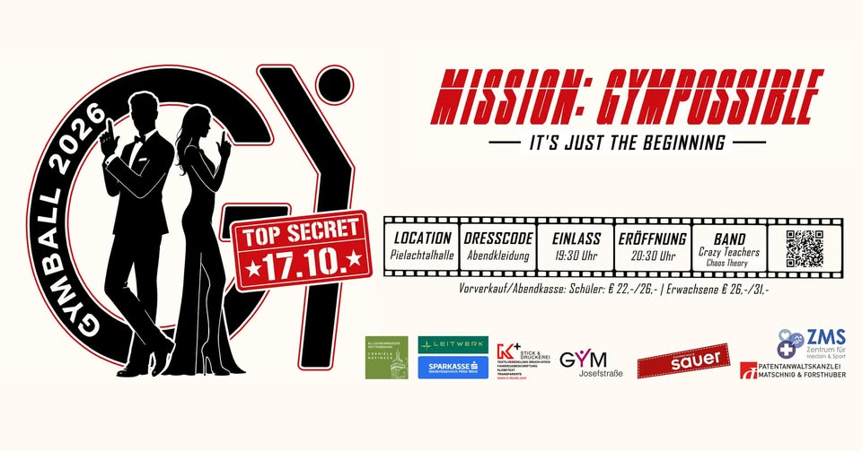 Bild: Teaser-Plakat des GymBalls 2026