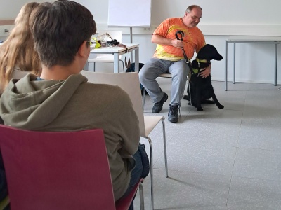 Foto: Vortrag Blindenf&uuml;hrerverband