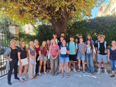 Foto: 8.Klassen in Nizza