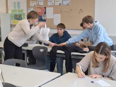 Foto: Hospizdienst der Caritas in den 6. Klassen