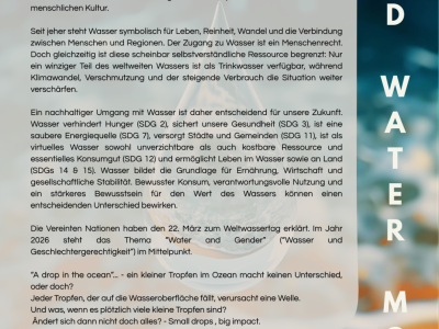 Foto: UNESCO World Water Month, Poster 2