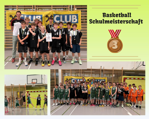 Foto: Collage Basketball Schulmeisterschaft Bronze